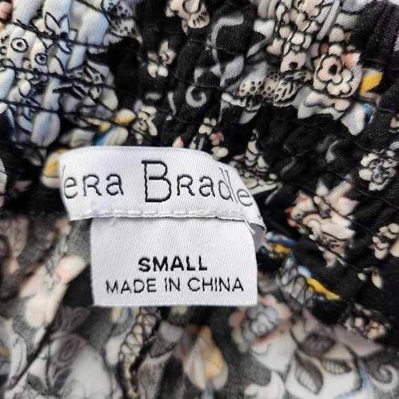 Vera Bradley Boho lagenlookk Floral Slit pants with side pockets size small - Picture 9 of 10